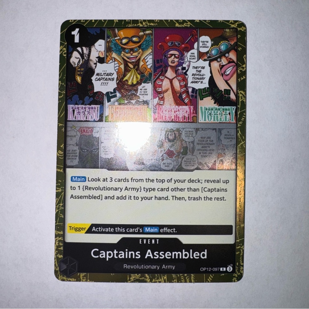 Captains Assembled OP12-097 One Piece Legacy of the Master Rare Foil Event Black